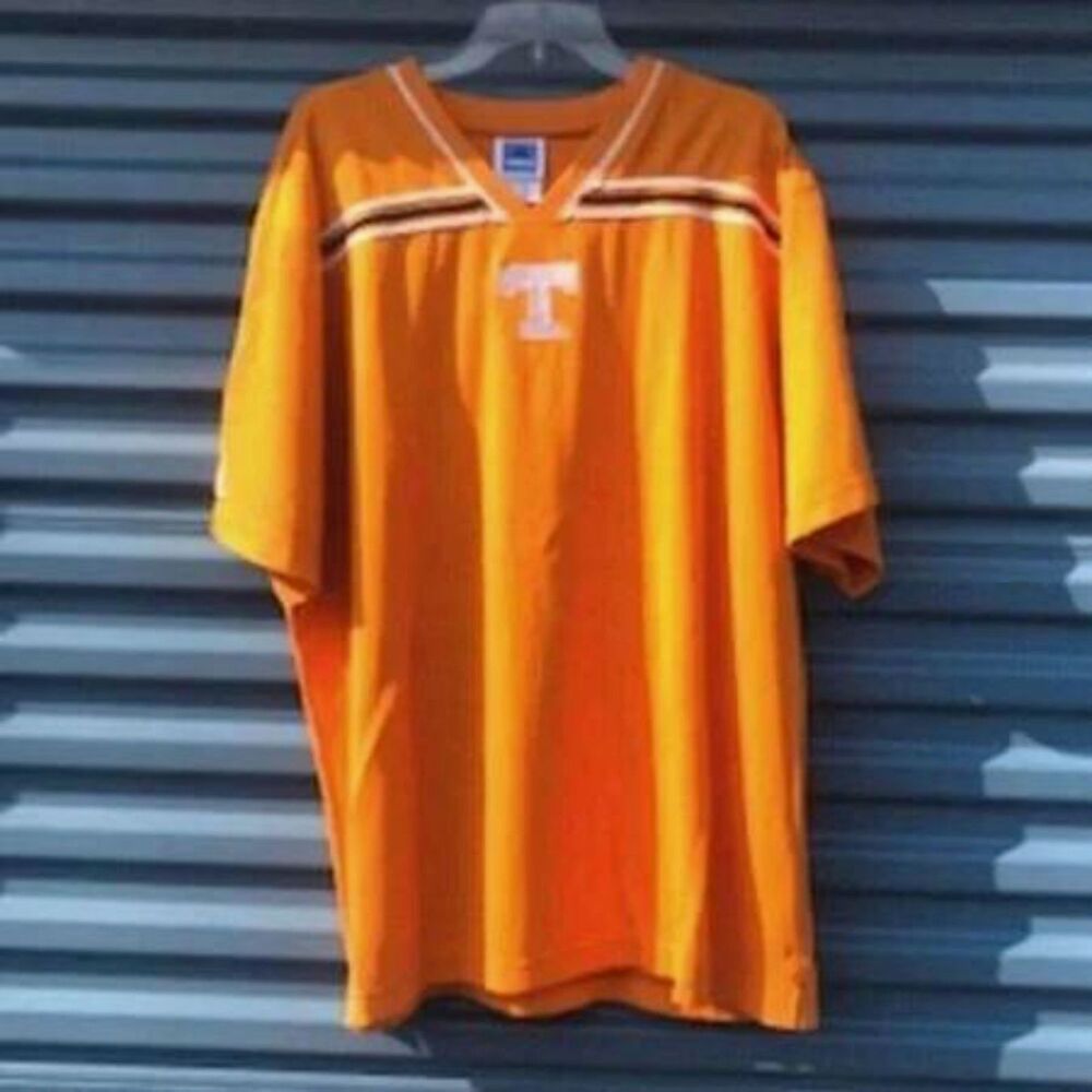 Size: Extra Large (46-48) . Big Orange Tennessee Volunteers Polo Shirt . Adidas